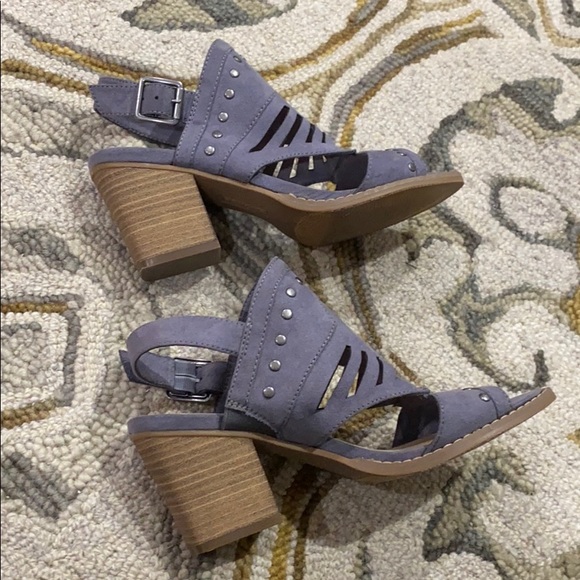 Sonoma vitalize ortholite purple suede heels sz 7 - Picture 5 of 10